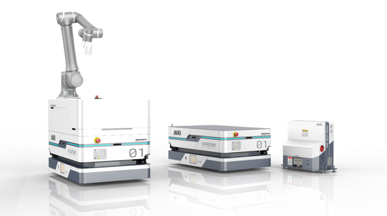 博鱼數位開發的自主式移動機器人（AMR250M），搭配全向輪並結合AI演算法、2D LiDAR、3D攝影機等技術，協助客戶實現產線全自動化